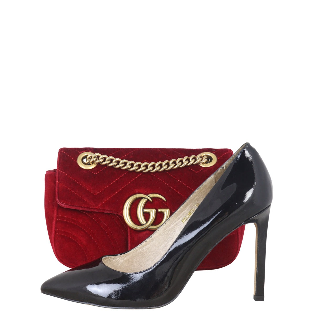 Gucci Marmont Velvet Small Shoulder Bag