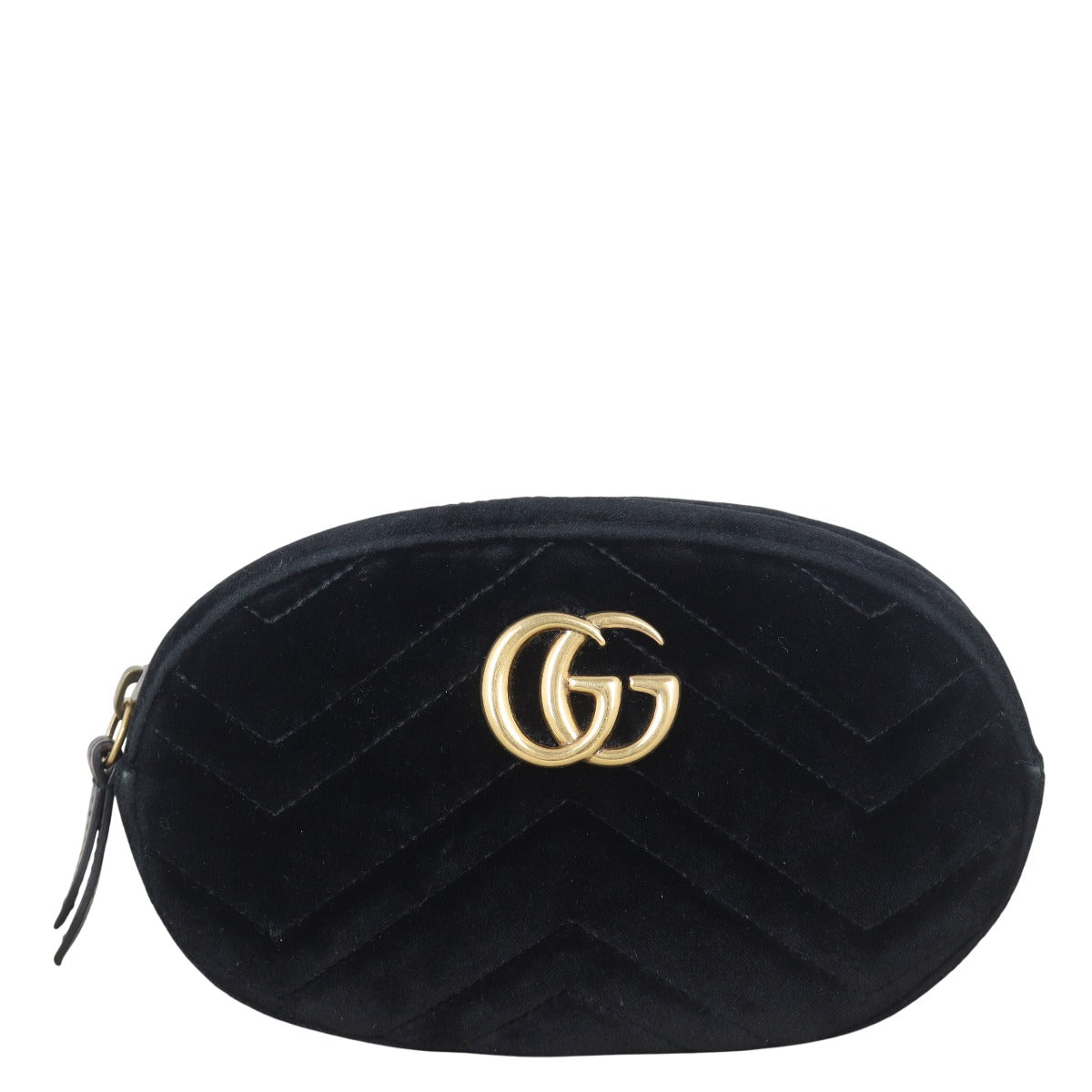 Gucci GG Marmont Matelasse Velvet Belt Bag
