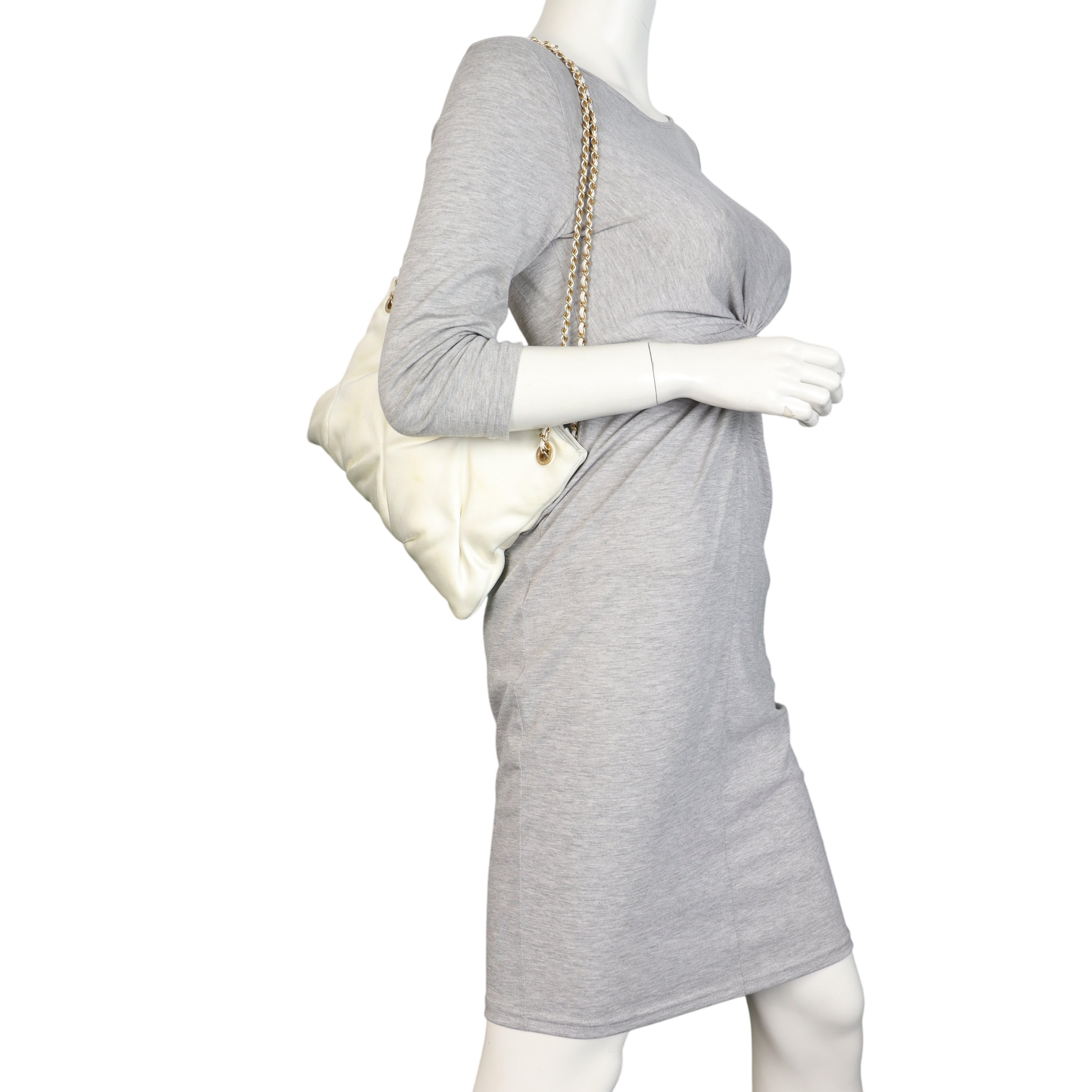 Chanel Satin Chain Pouch