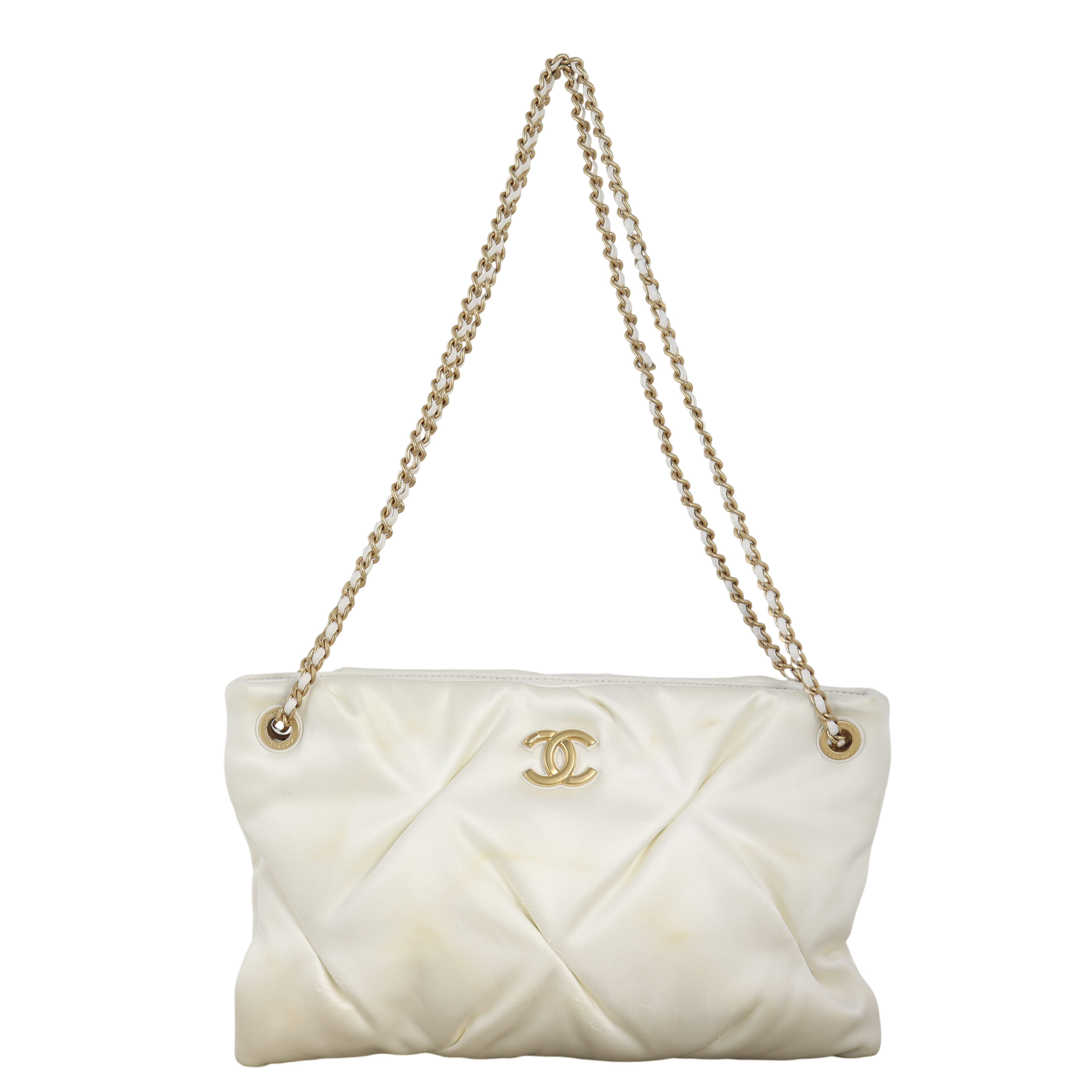 Chanel Satin Chain Pouch