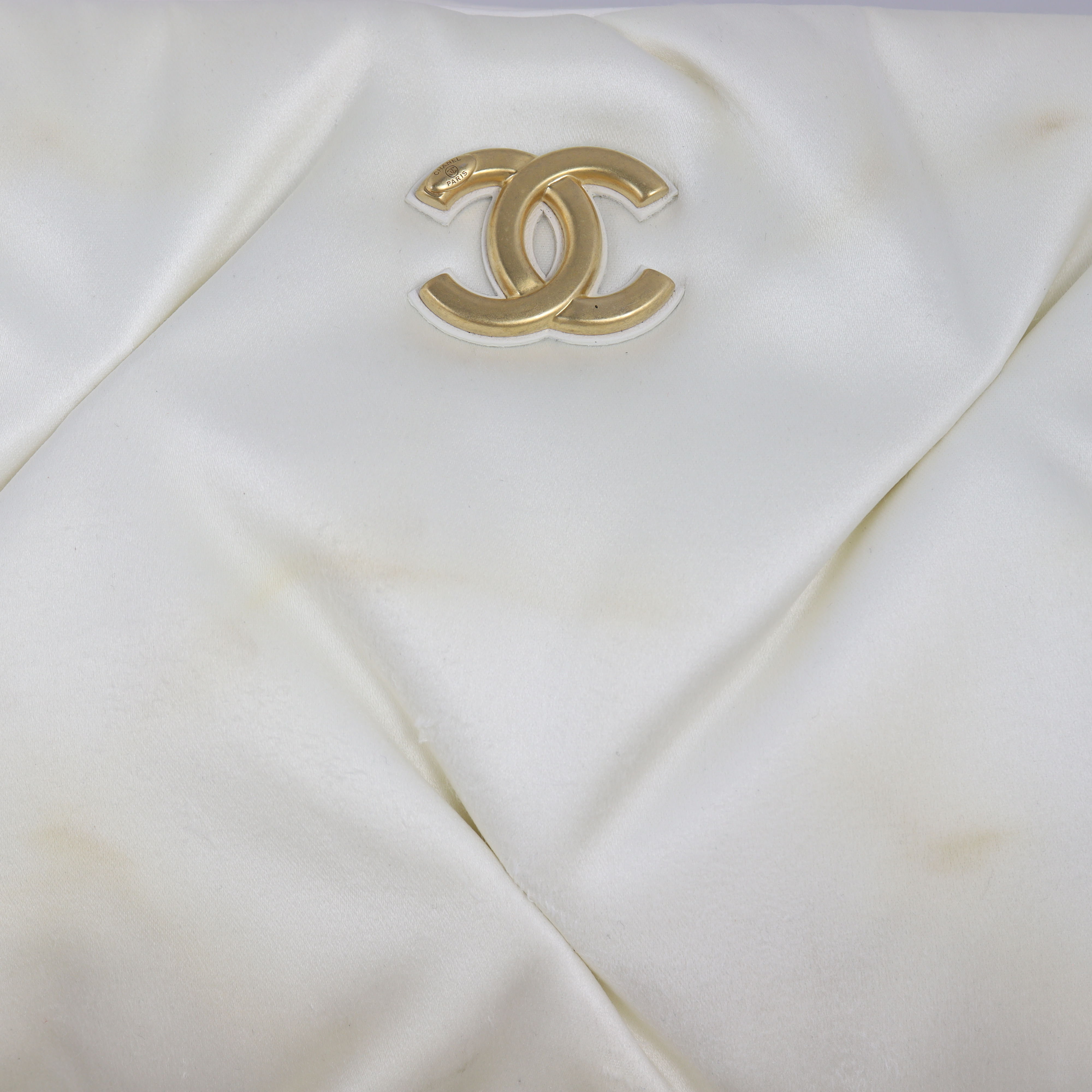 Chanel Satin Chain Pouch