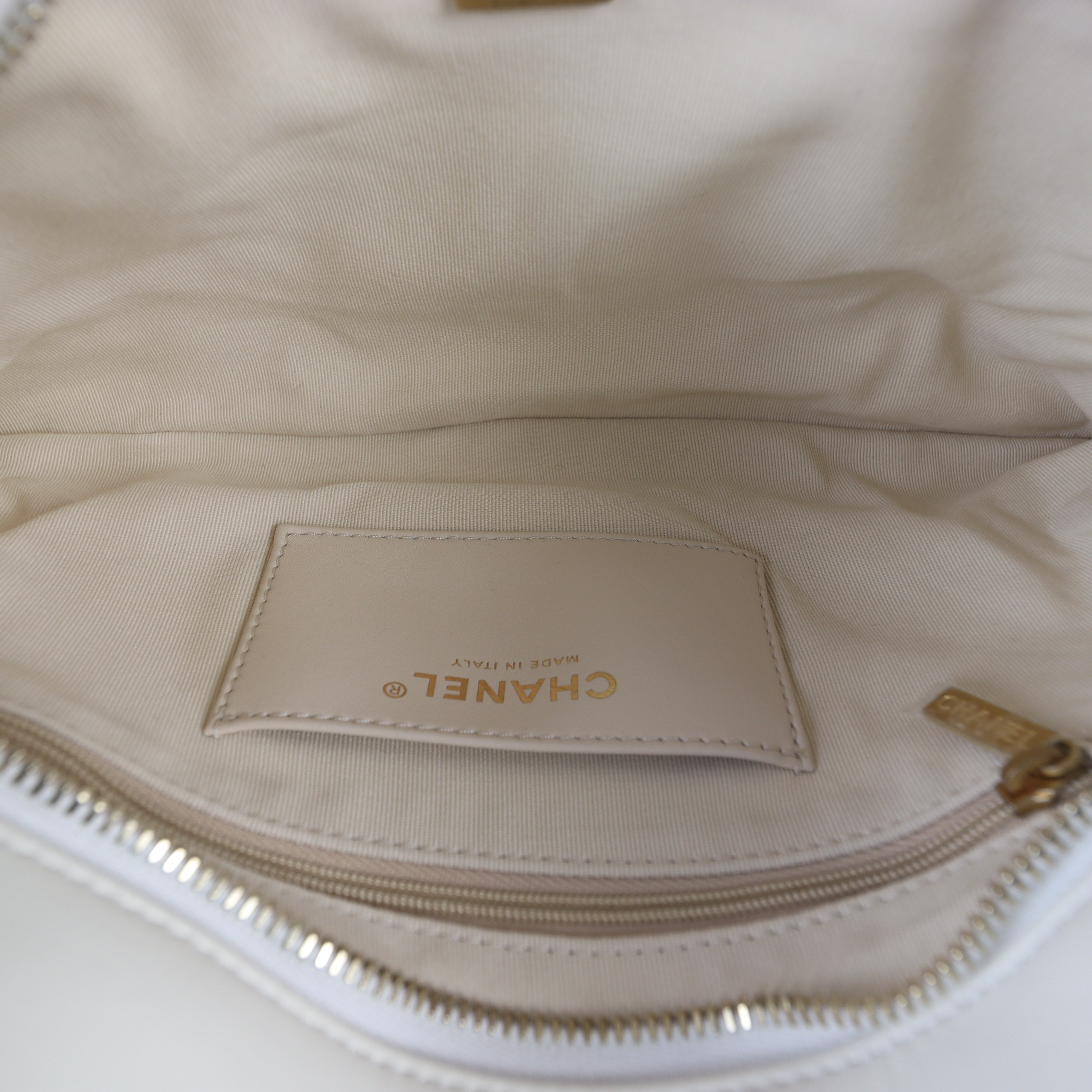 Chanel Satin Chain Pouch