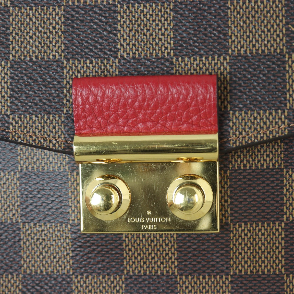 Louis Vuitton Croisette Chain Wallet Damier Ebene