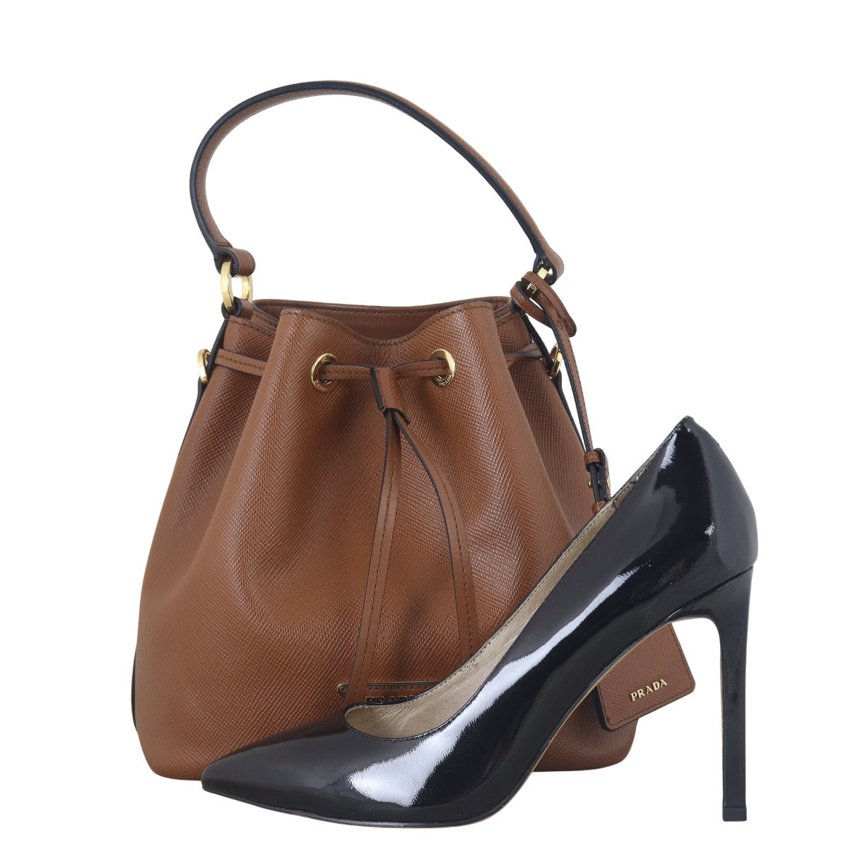 Prada Saffiano Cuir Bucket Bag