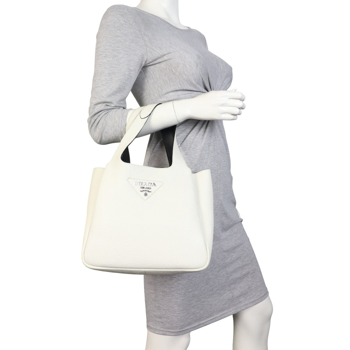 Prada Vitello Daino Dynamique Tote Medium