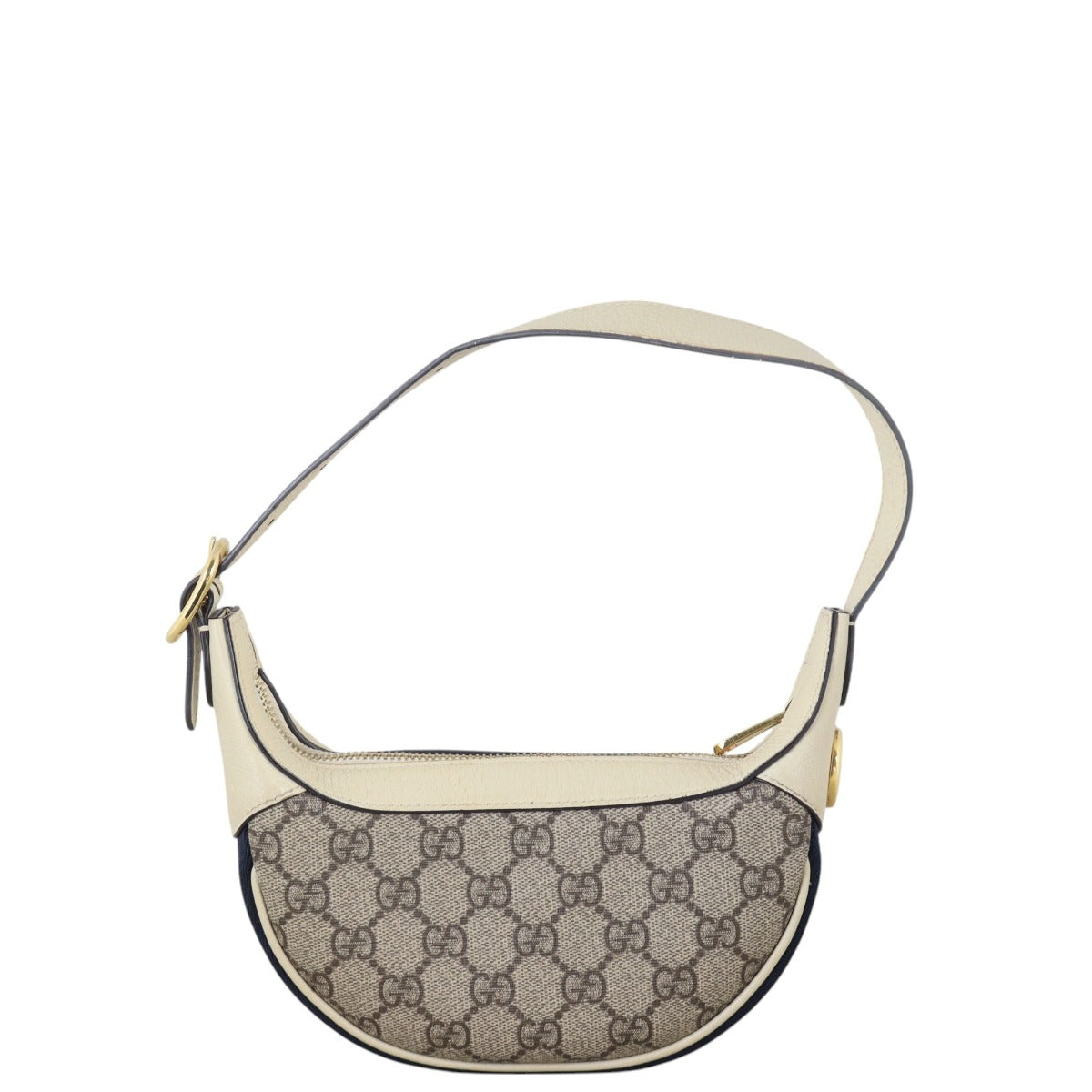 Gucci Ophidia GG Supreme Mini Crescent Shoulder Bag