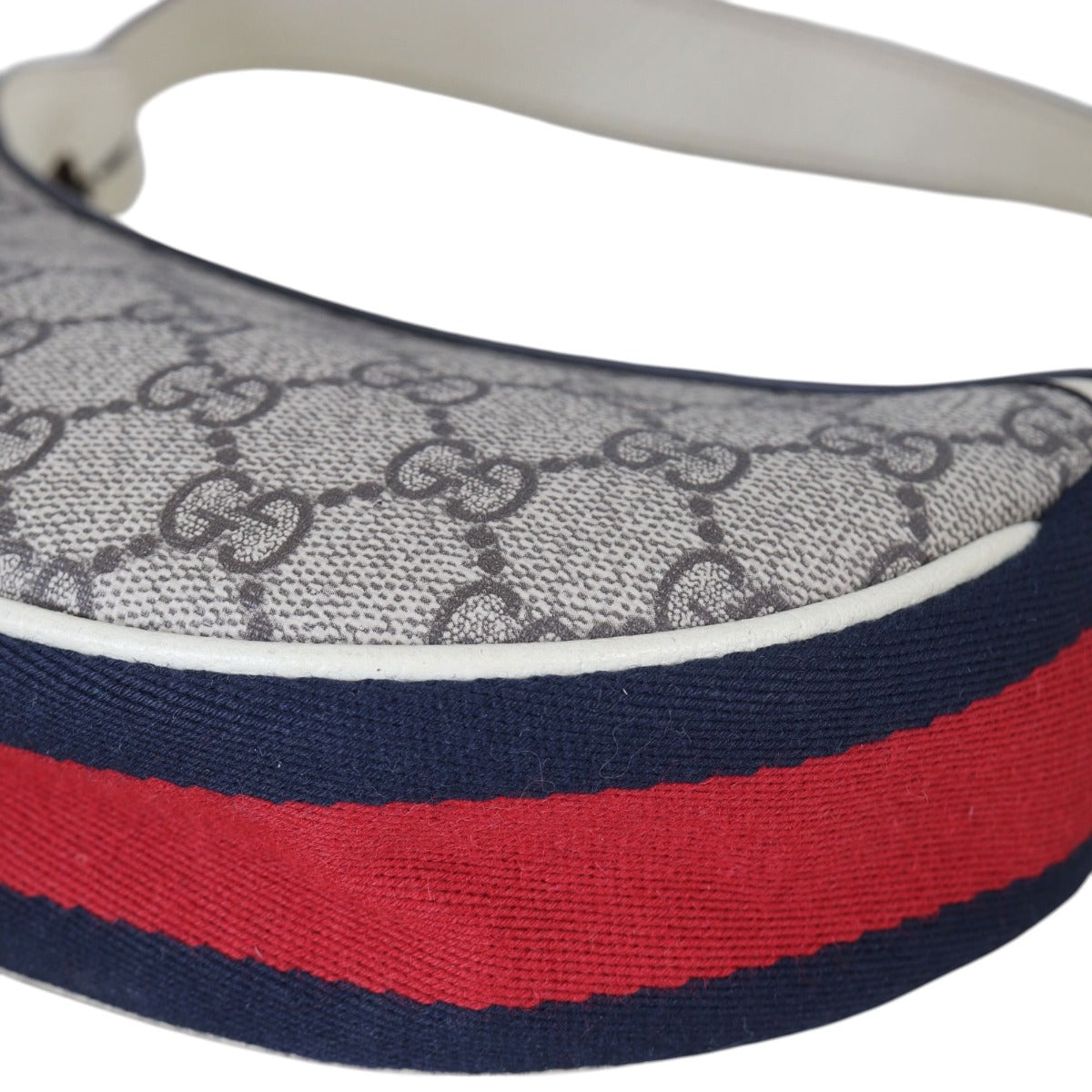 Gucci Ophidia GG Supreme Mini Crescent Shoulder Bag