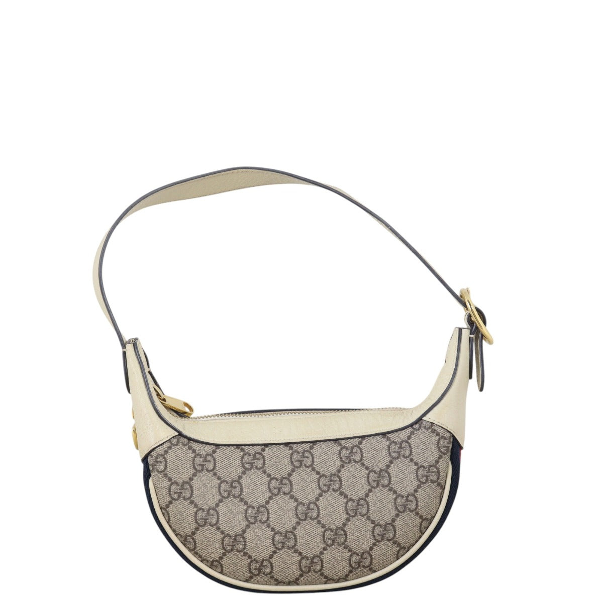 Gucci Ophidia GG Supreme Mini Crescent Shoulder Bag