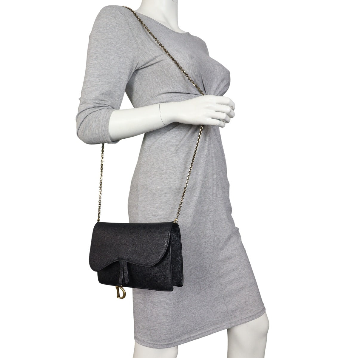 Dior Saddle Pouch Wallet on Chain