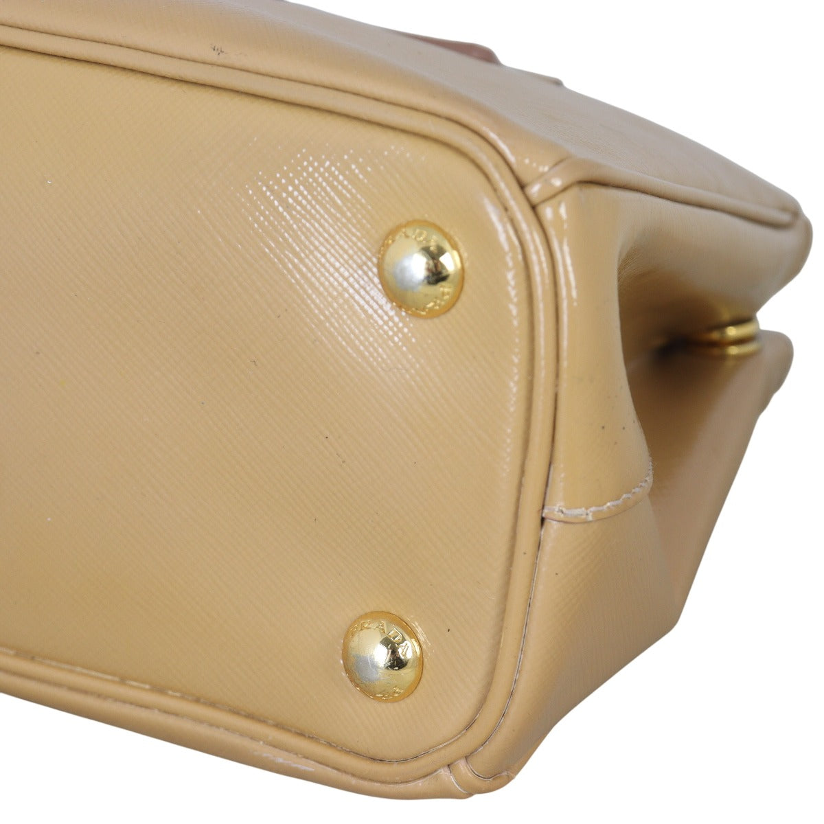 Prada Saffiano Vernice Galleria Double Zip Tote Small