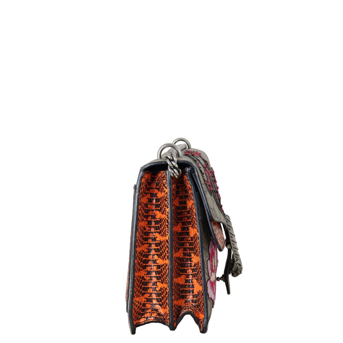 Gucci Dionysus GG Supreme Elton Embroidered Medium Shoulder Bag