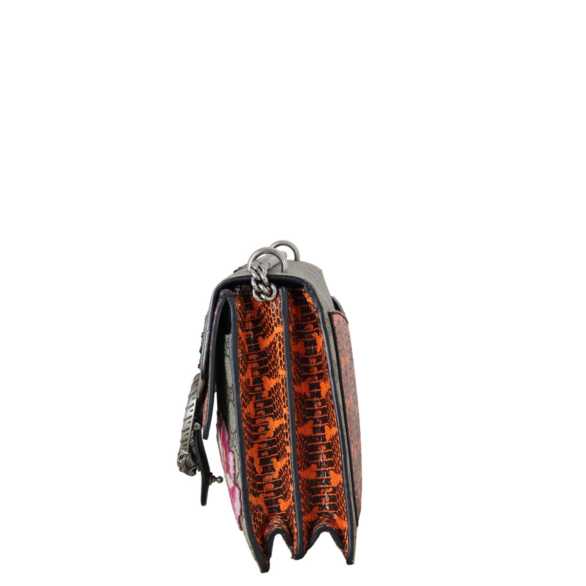 Gucci Dionysus GG Supreme Elton Embroidered Medium Shoulder Bag