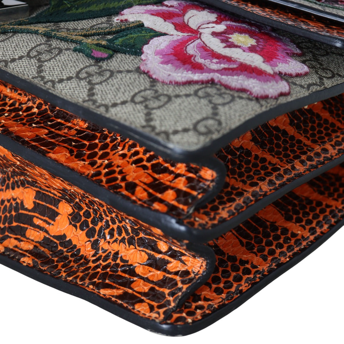 Gucci Dionysus GG Supreme Elton Embroidered Medium Shoulder Bag