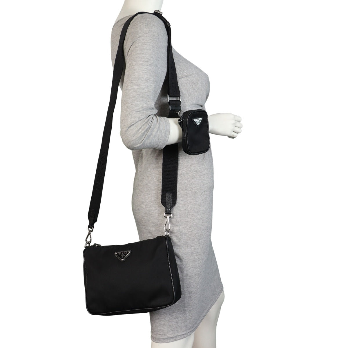 Prada Re-Nylon Saffiano Shoulder Bag