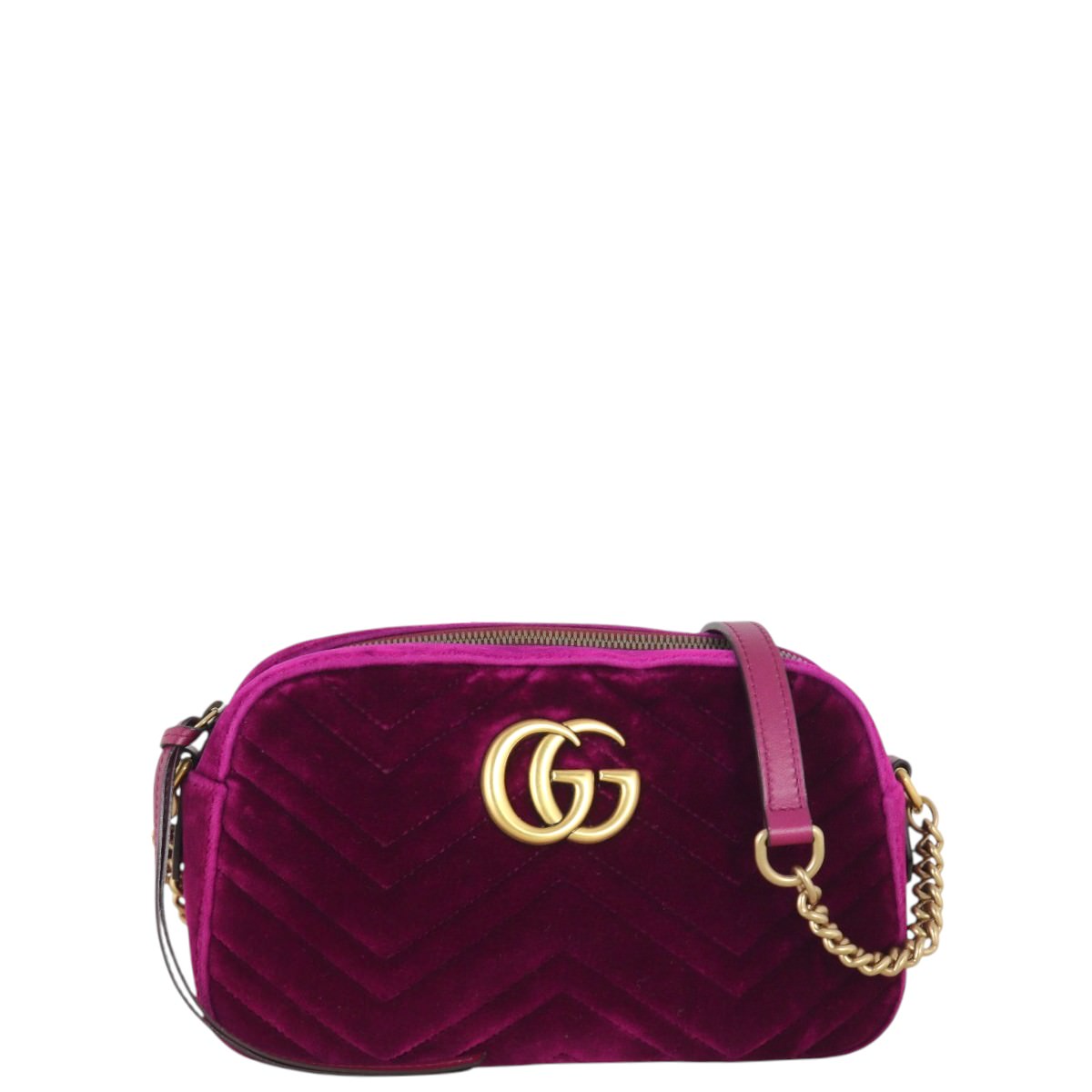 Gucci GG Marmont Velvet Small Camera Bag