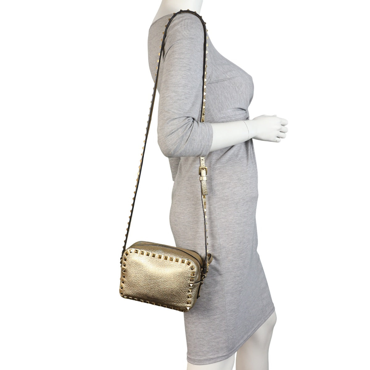 Valentino Rockstud Crossbody Metallic