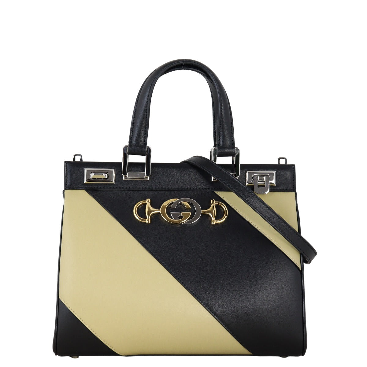 Gucci Zumi Diagonal Stripe Small Tote