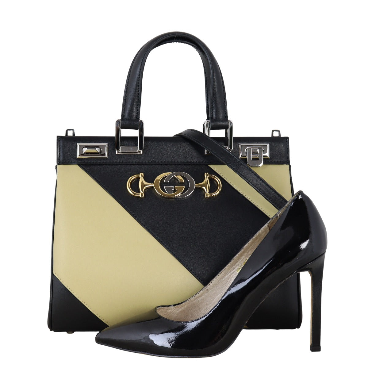 Gucci Zumi Diagonal Stripe Small Tote