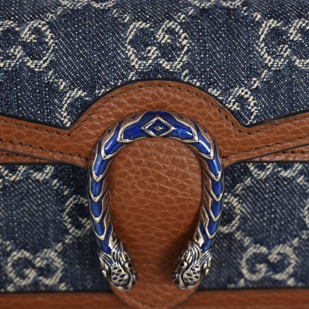 Gucci Dionysus GG Denim Super Mini Chain Bag