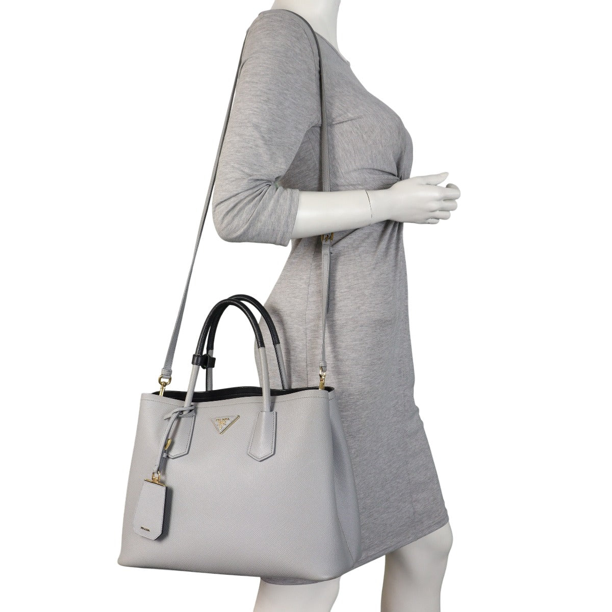 Prada Saffiano Cuir Double Bag Medium