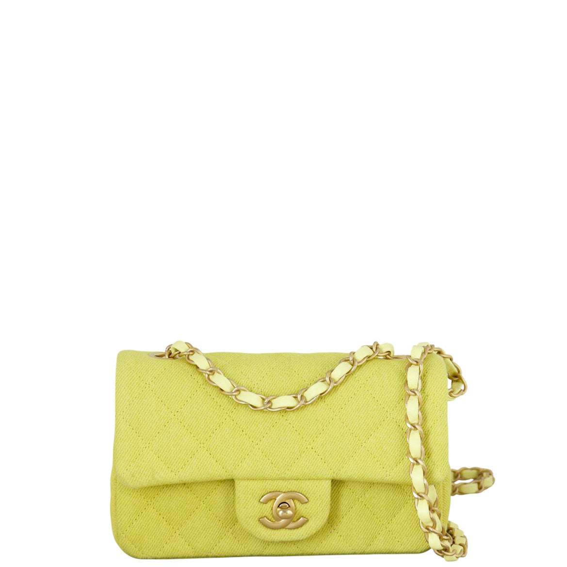 Chanel Classic Flap Mini Rectangular Bag Canvas