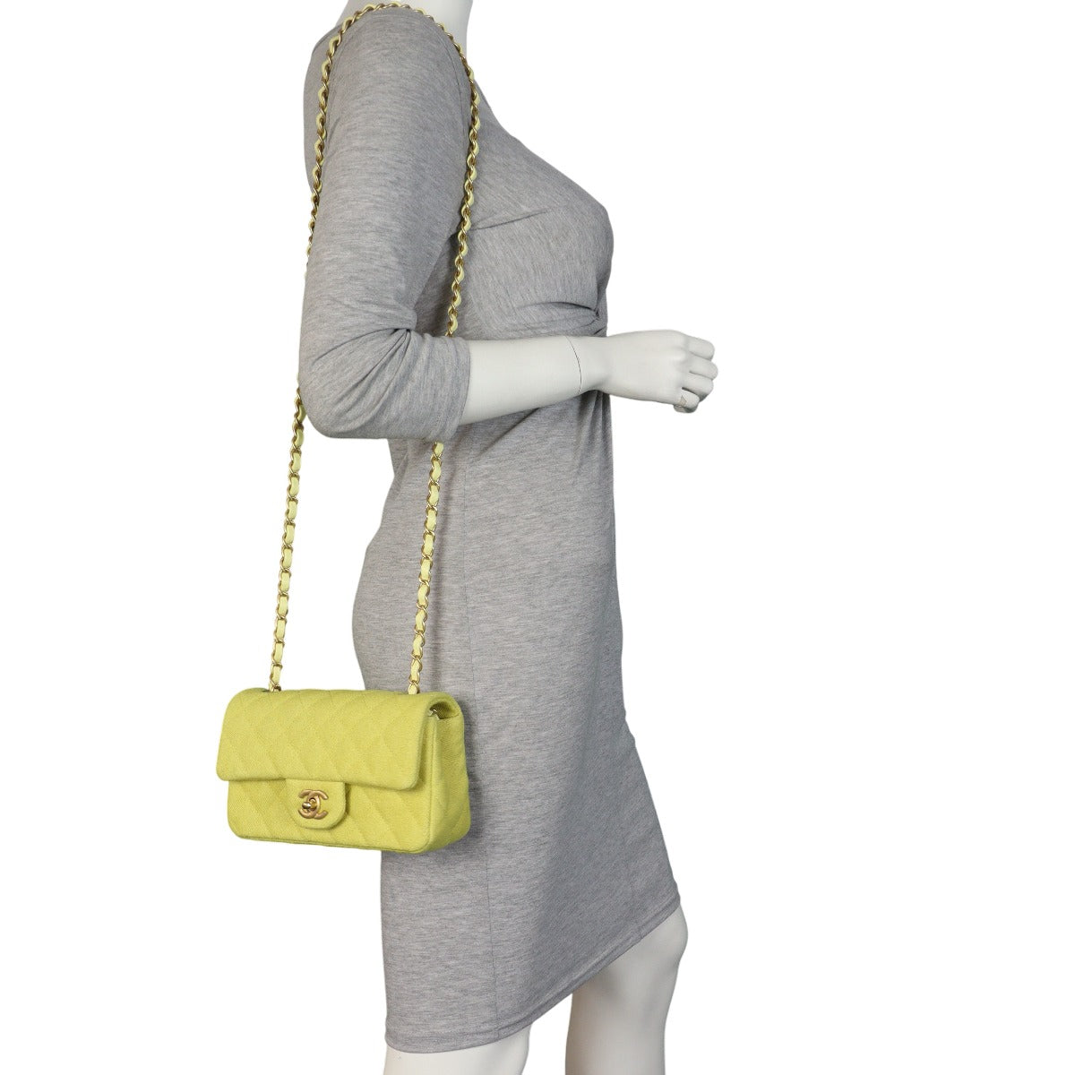 Chanel Classic Flap Mini Rectangular Bag Canvas