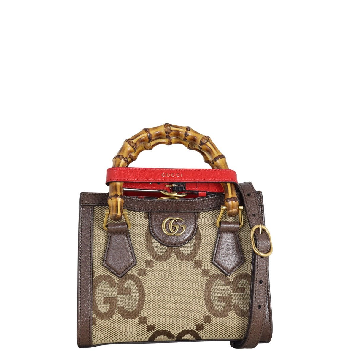 Gucci GG Jumbo Diana Bamboo Top Handle Mini Tote