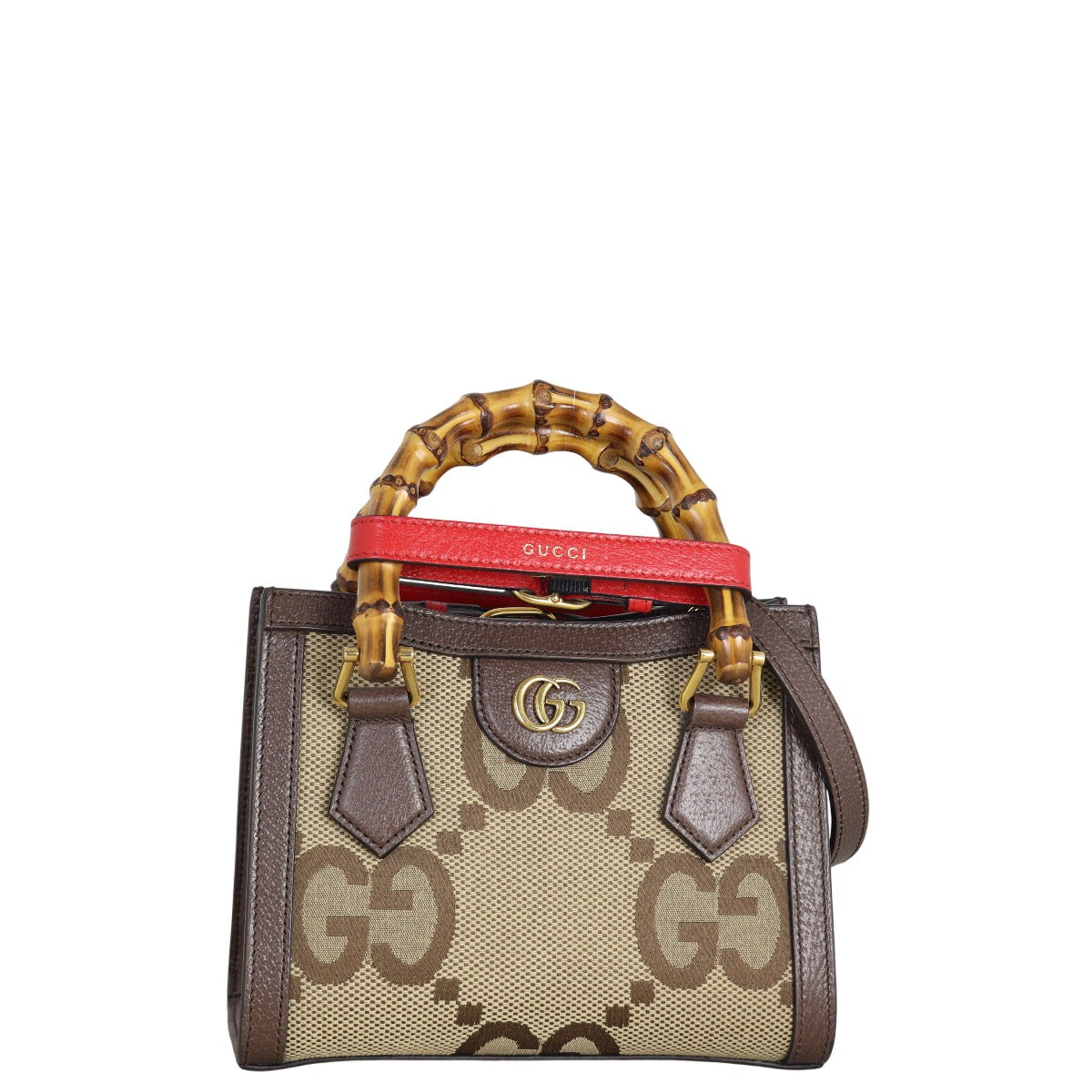 Gucci GG Jumbo Diana Bamboo Top Handle Mini Tote