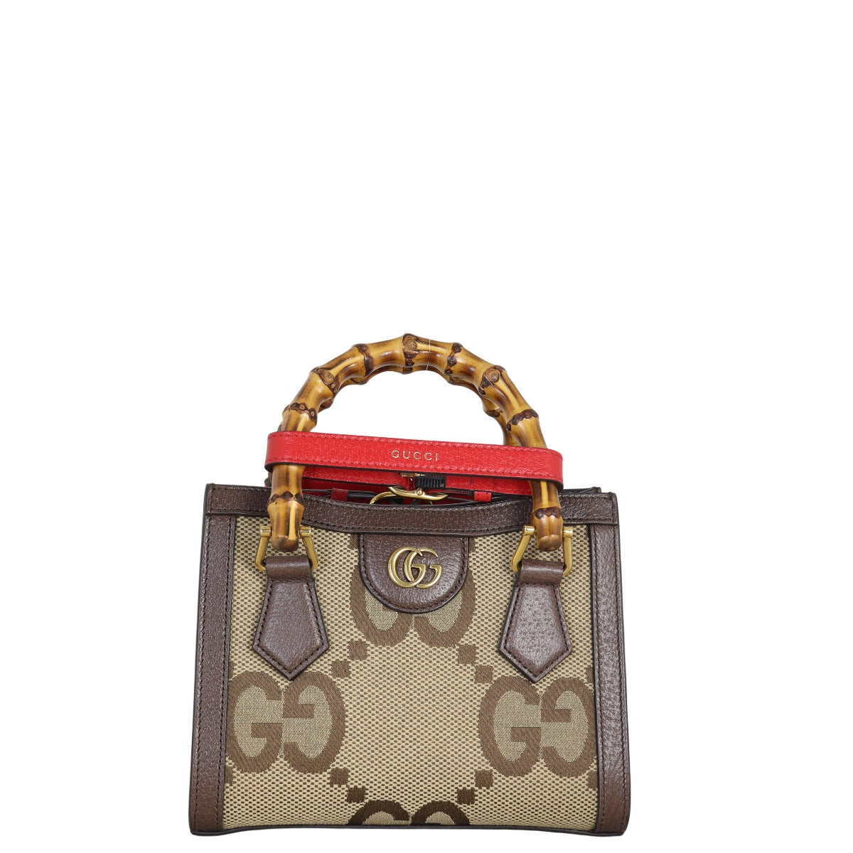 Gucci GG Jumbo Diana Bamboo Top Handle Mini Tote
