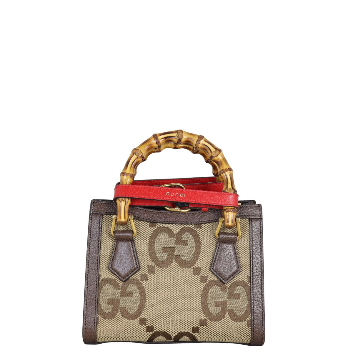 Gucci GG Jumbo Diana Bamboo Top Handle Mini Tote