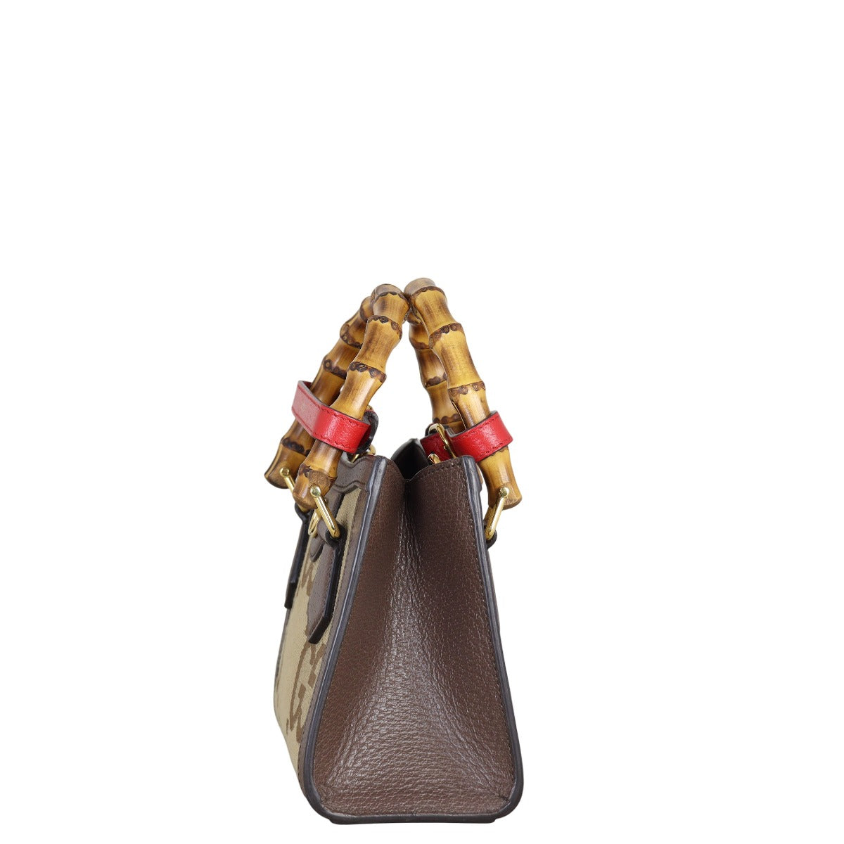 Gucci GG Jumbo Diana Bamboo Top Handle Mini Tote