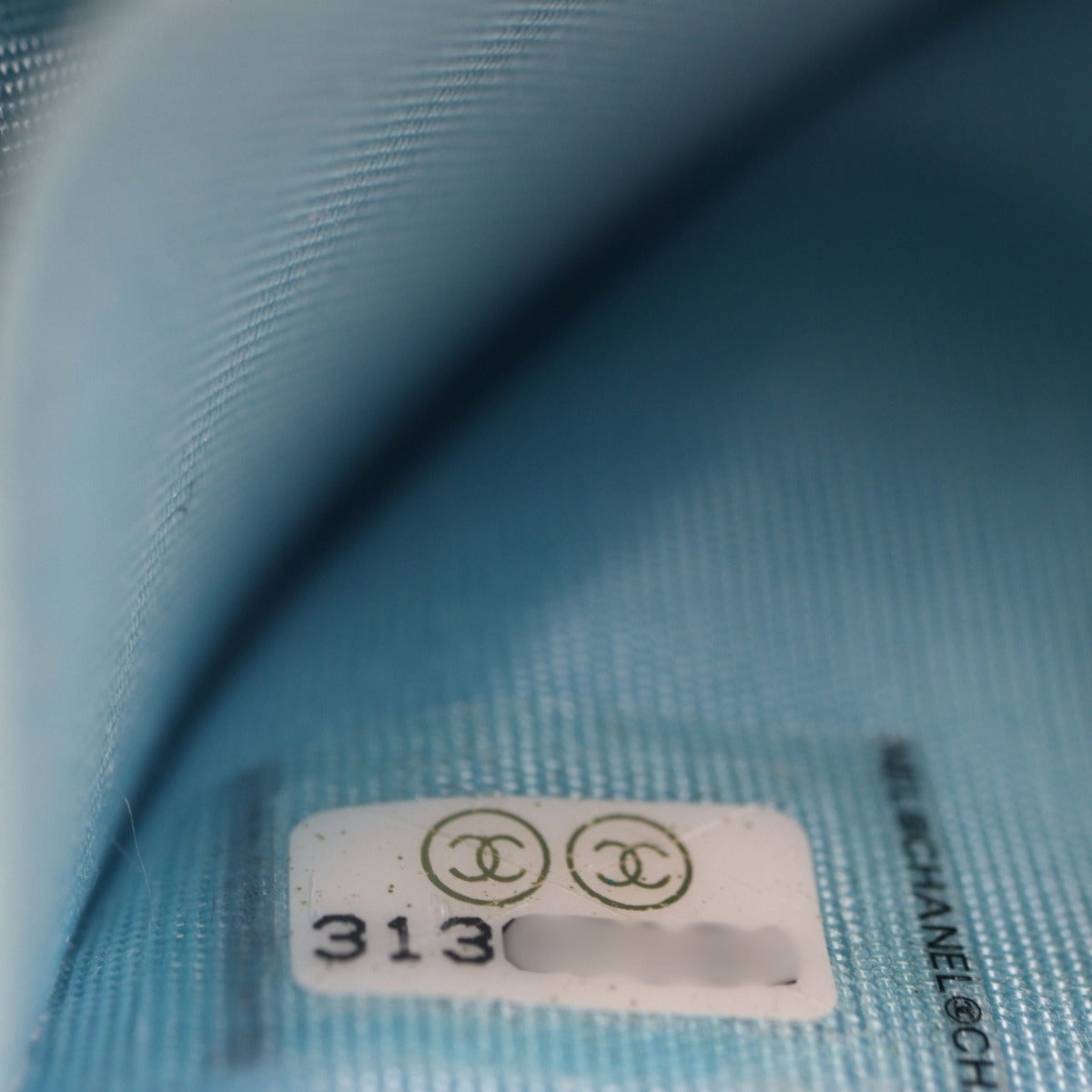 Chanel 19 Flap Card Holder on Chain Denim