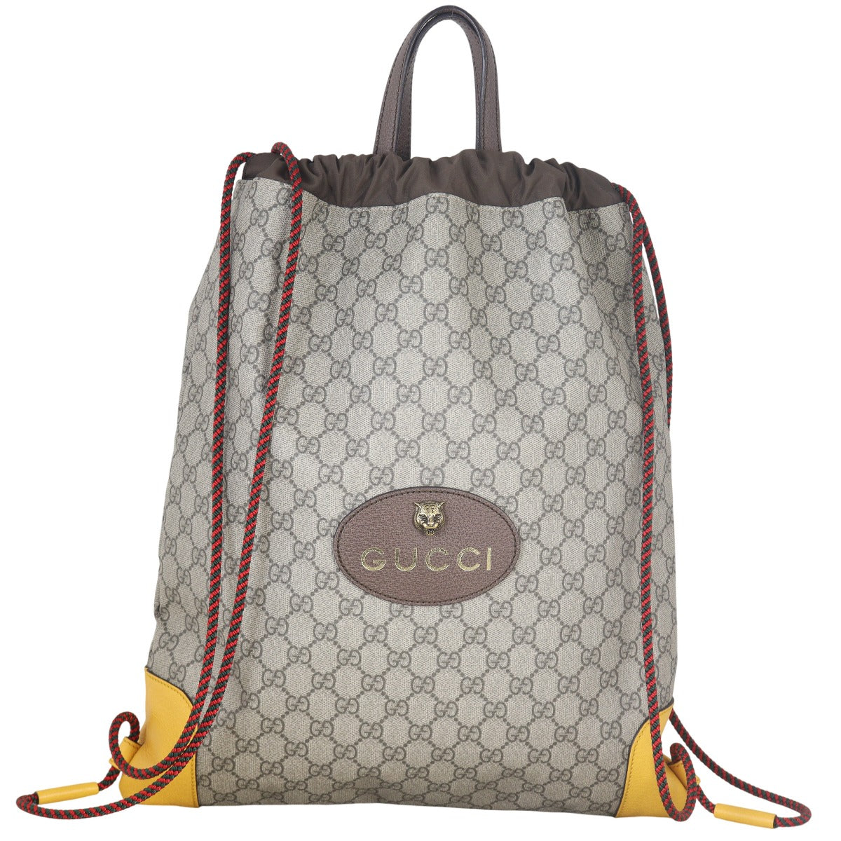 Gucci GG Supreme Neo Vintage Drawstring Backpack