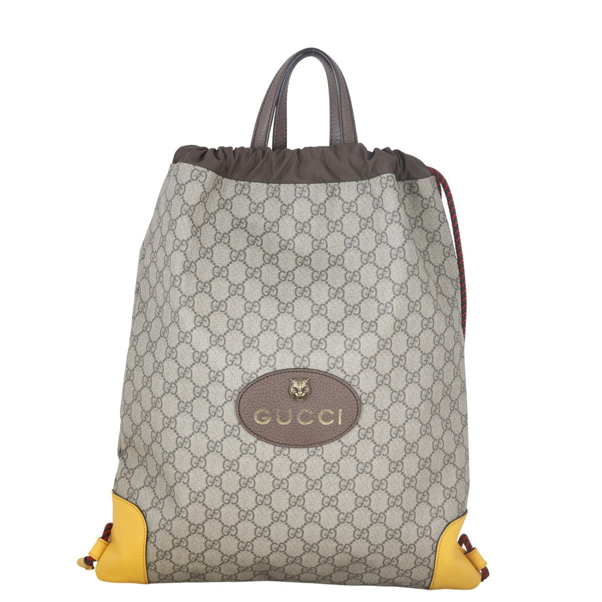 Gucci GG Supreme Neo Vintage Drawstring Backpack