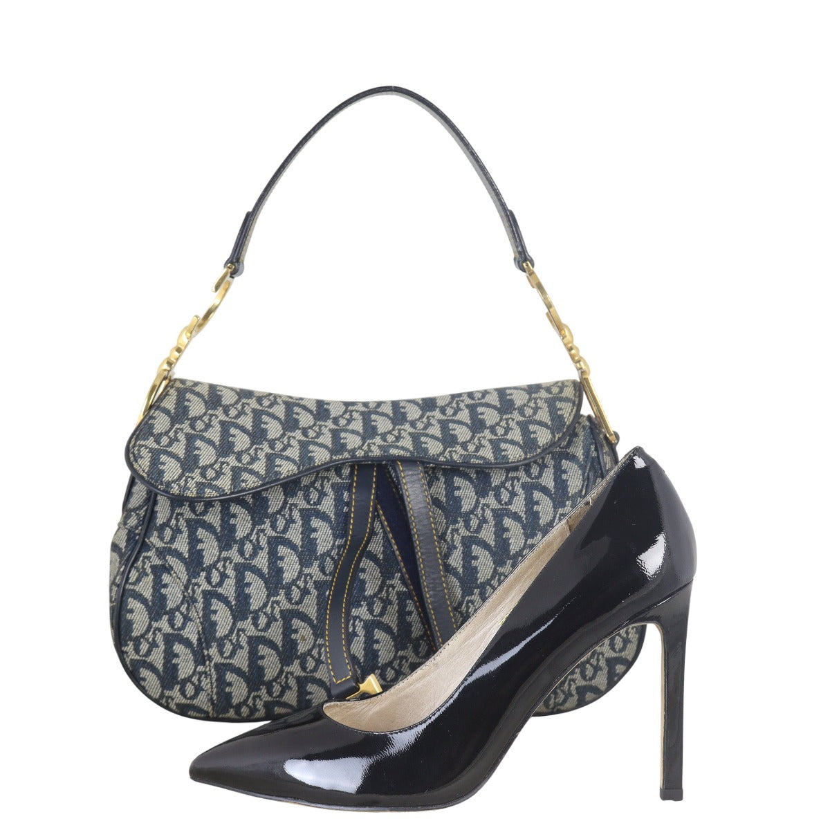 Dior Vintage Double Saddle Bag Oblique