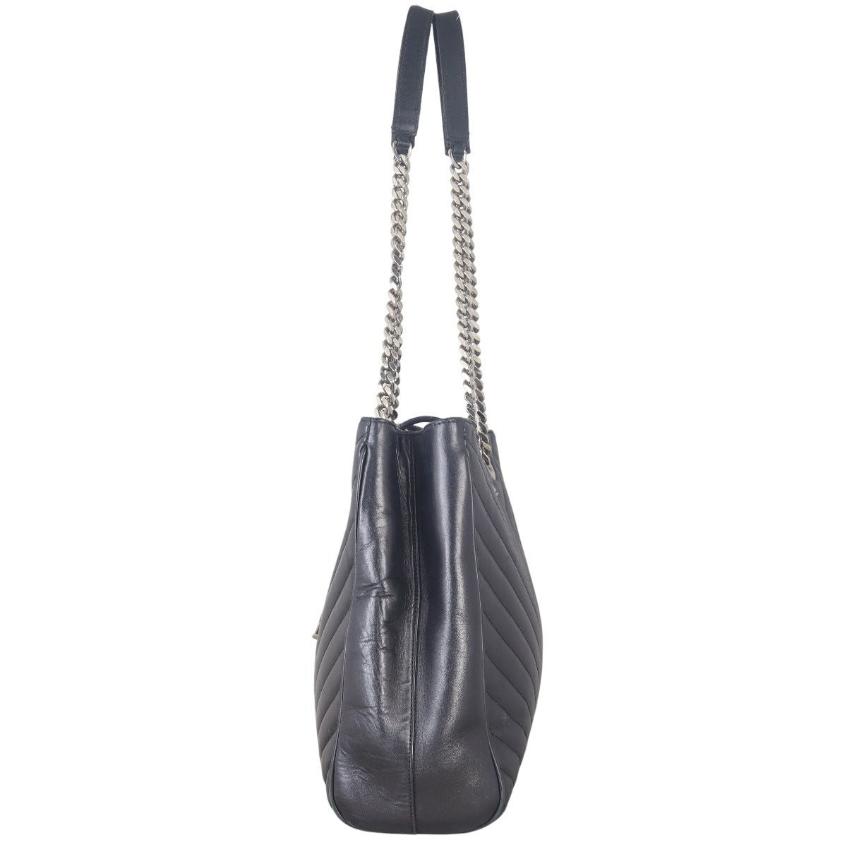 Saint Laurent Chevron Shopping Tote