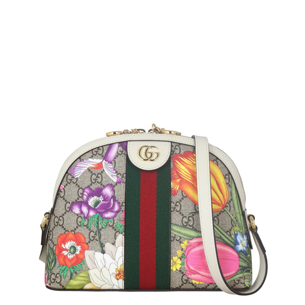 Gucci Ophidia GG Supreme Flora Small Shoulder Bag
