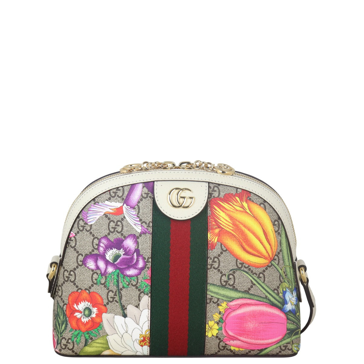 Gucci Ophidia GG Supreme Flora Small Shoulder Bag
