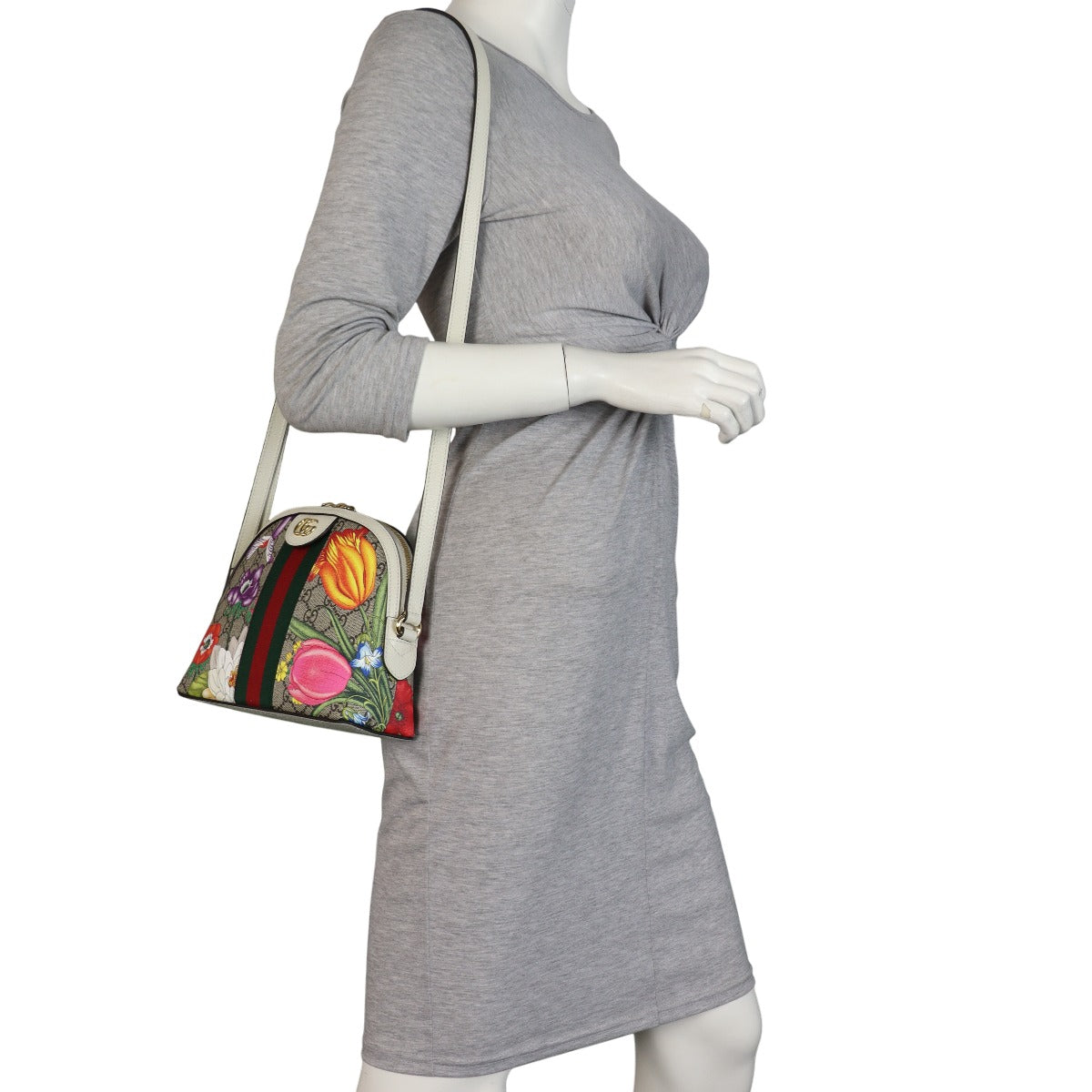 Gucci Ophidia GG Supreme Flora Small Shoulder Bag