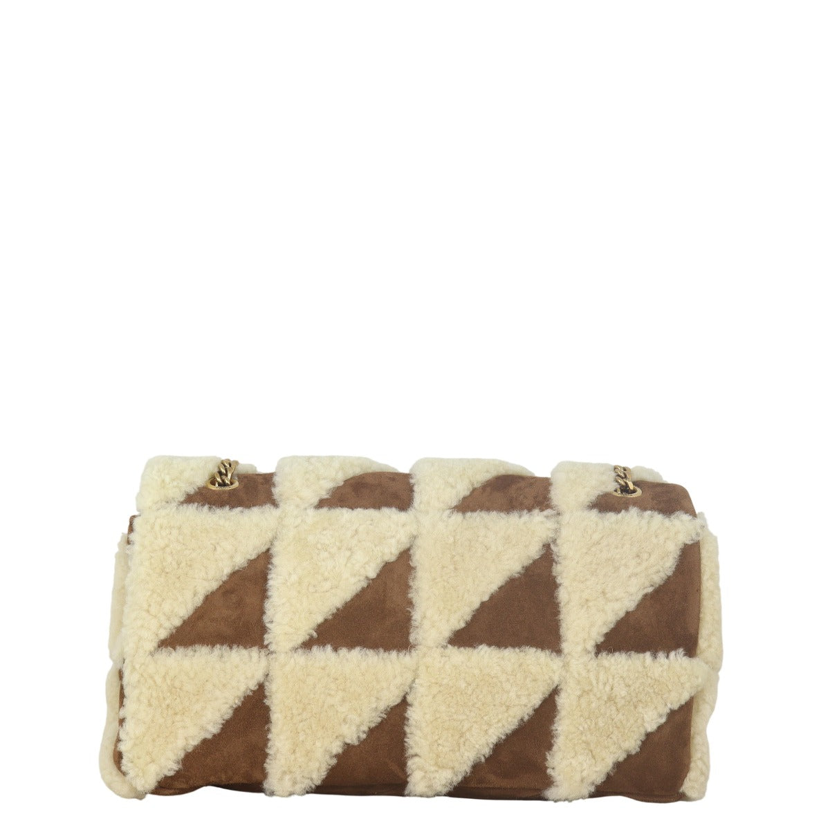 Saint Laurent Jamie Monogram Medium Shearling Patchwork