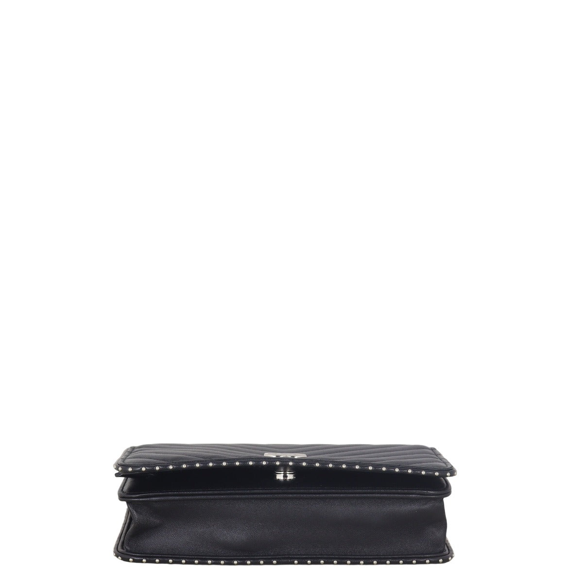 Chanel Classic Wallet on Chain Chevron Studded
