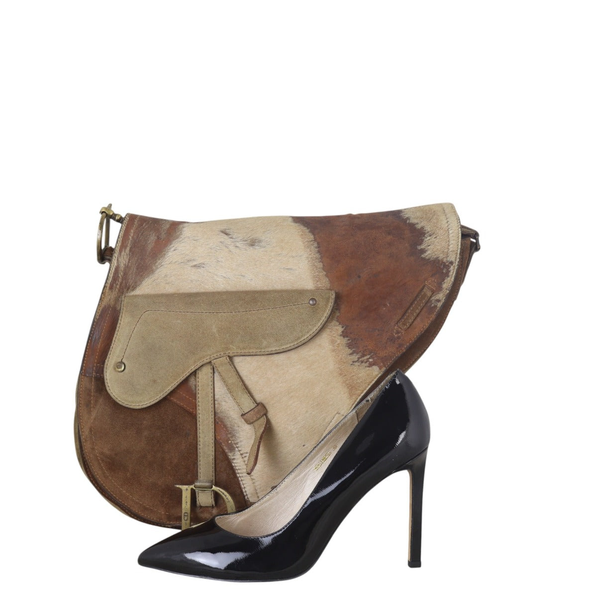 Dior Baudrier Saddle Bag Ponyhair