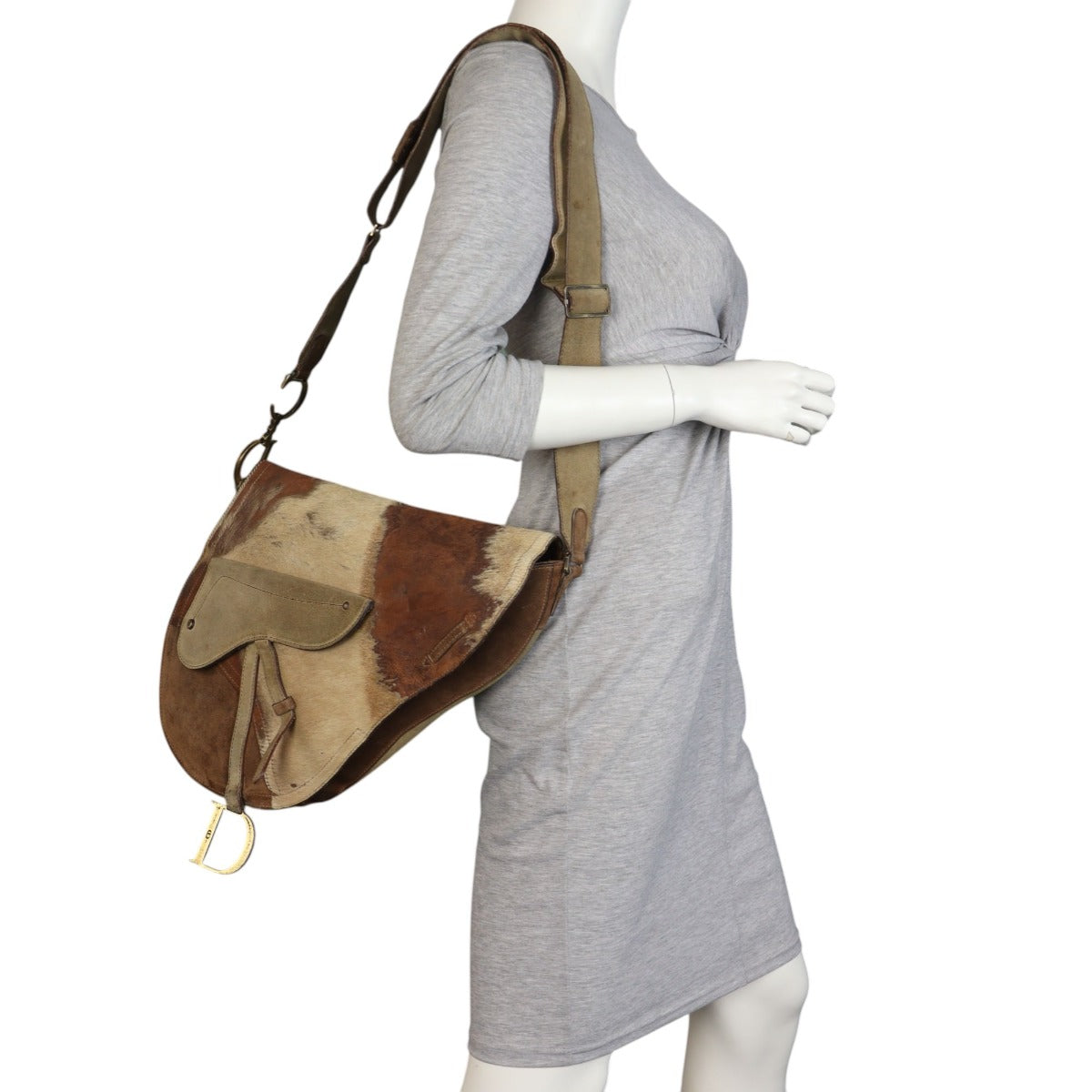 Dior Baudrier Saddle Bag Ponyhair