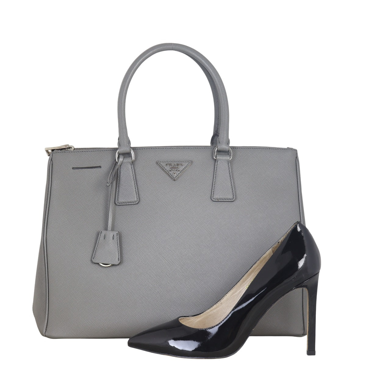 Prada Saffiano Lux Galleria Double Zip Tote Medium