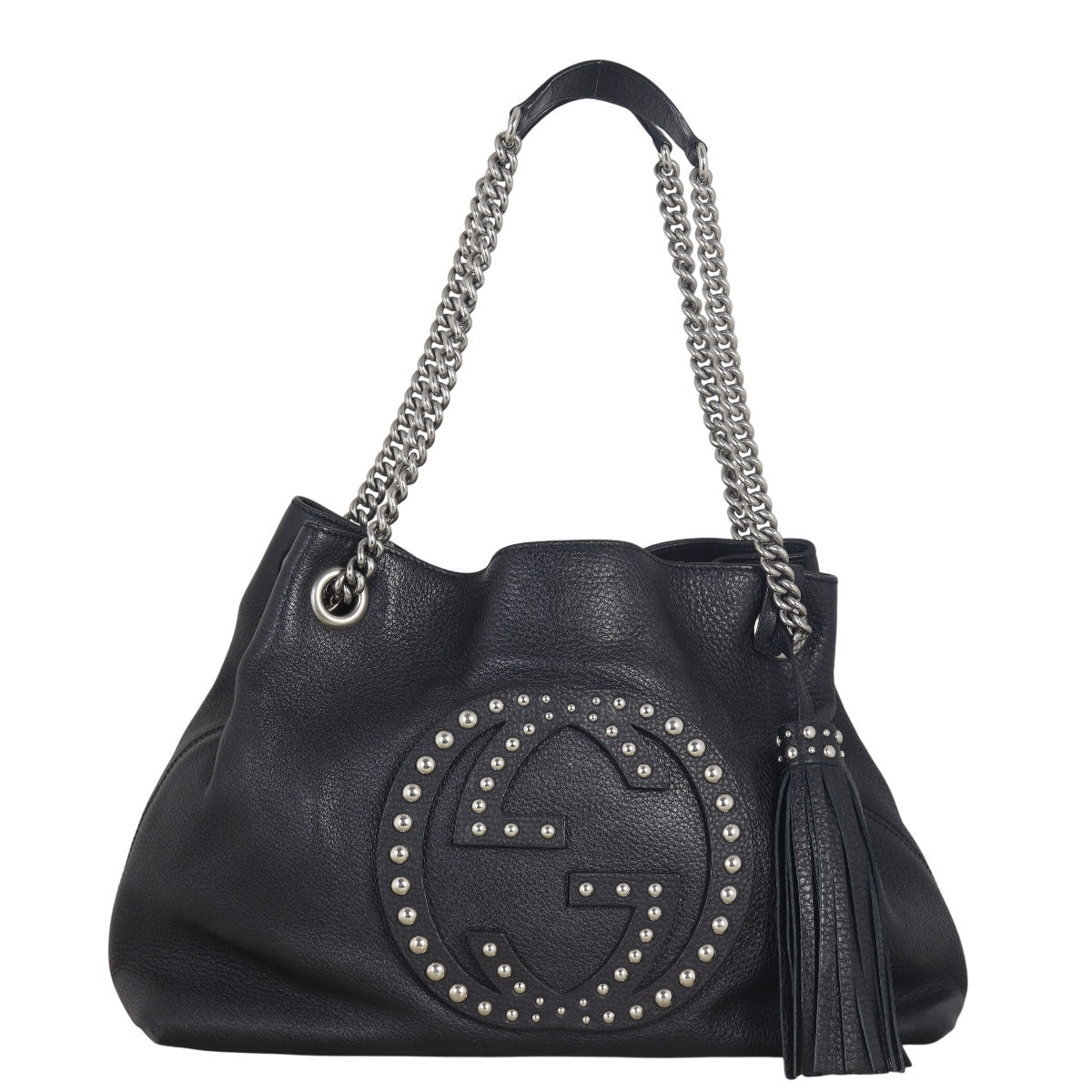 Gucci Soho Chain Shoulder Bag Studded Medium