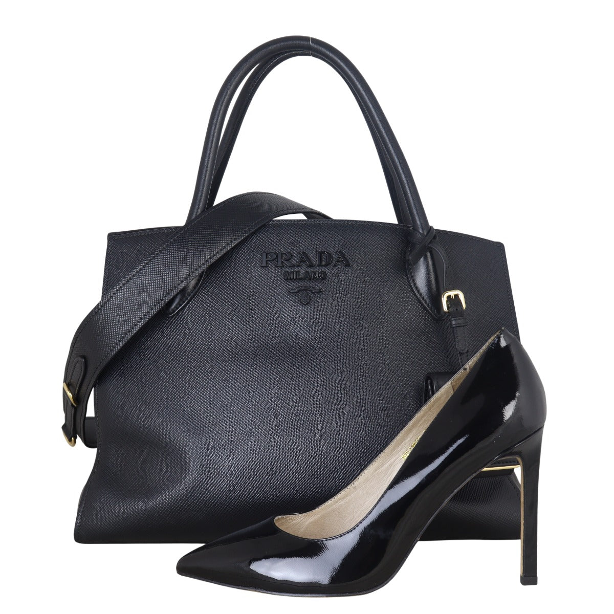 Prada Saffiano Cuir Monochrome Small Bag