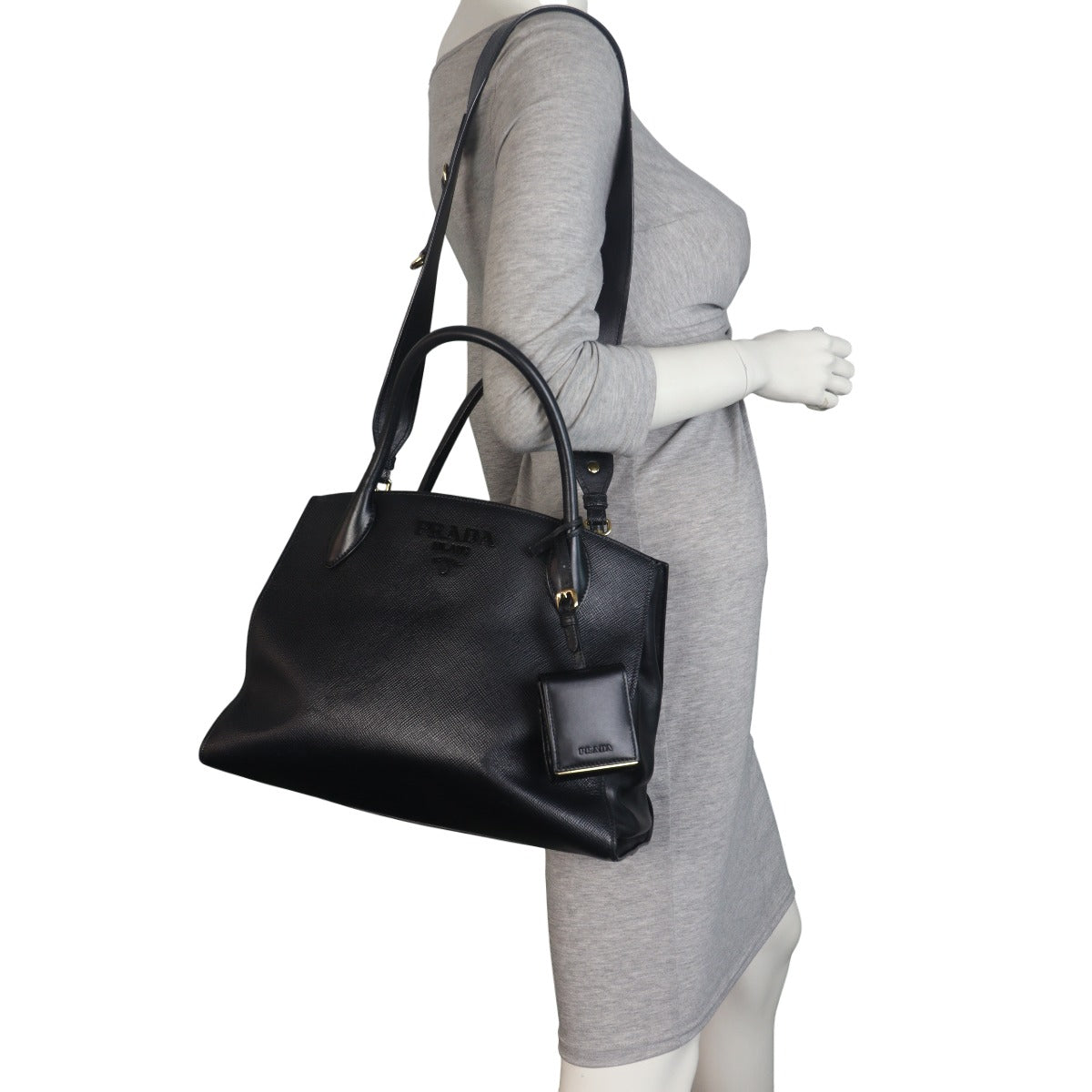 Prada Saffiano Cuir Monochrome Small Bag