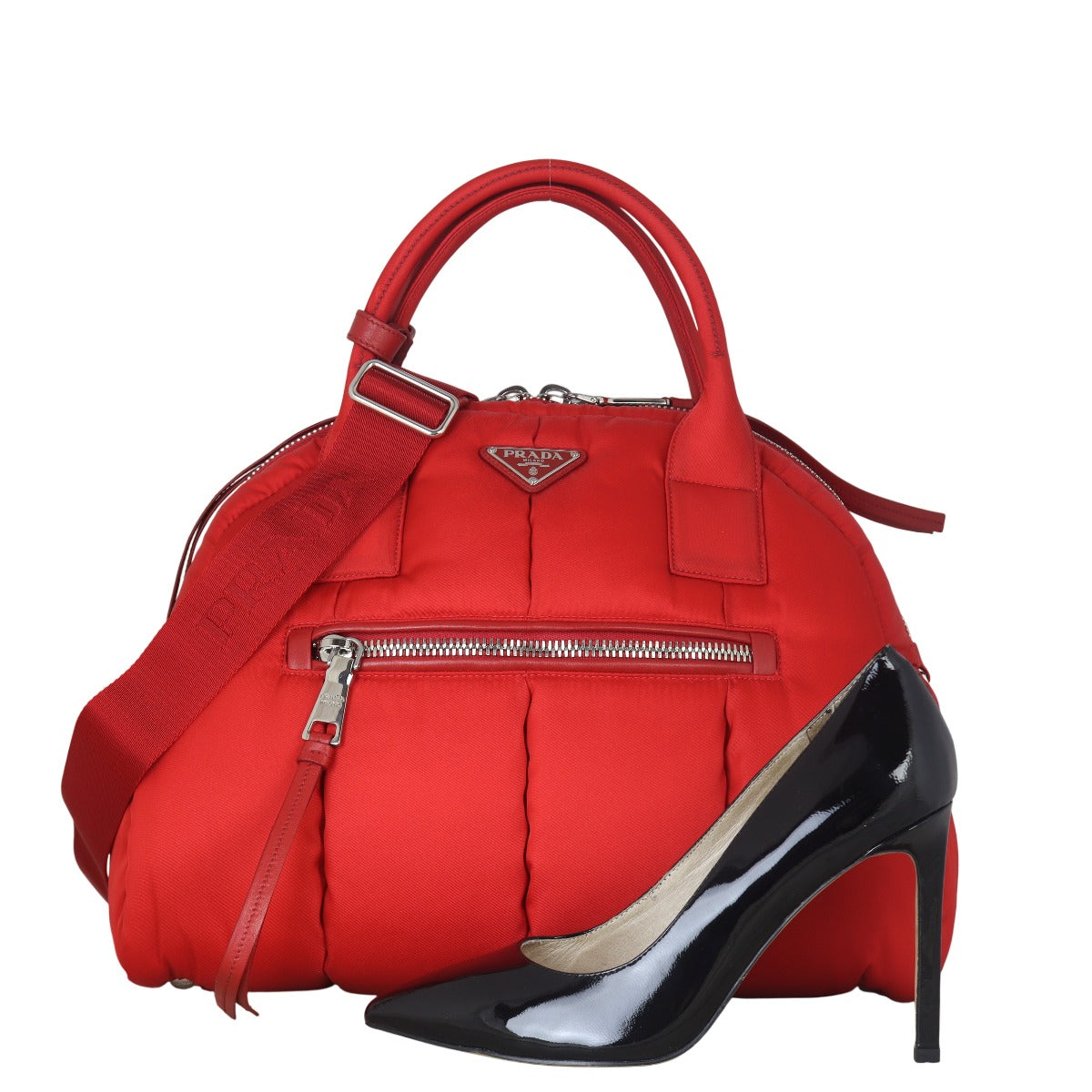 Prada Tessuto Bomber Dome Bag