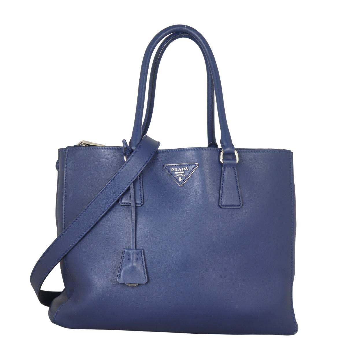 Prada Soft Calf Galleria Double Zip Tote Large