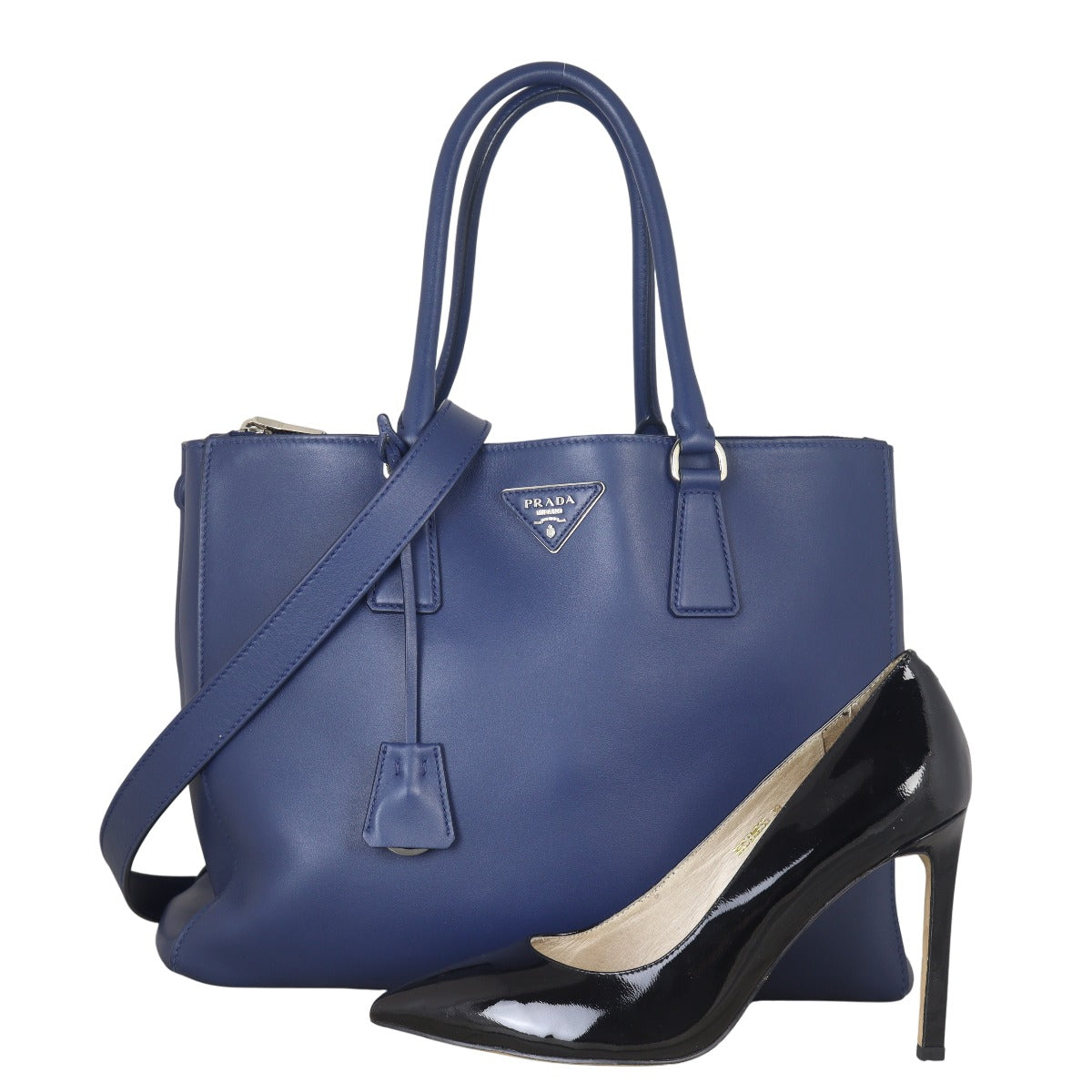 Prada Soft Calf Galleria Double Zip Tote Large